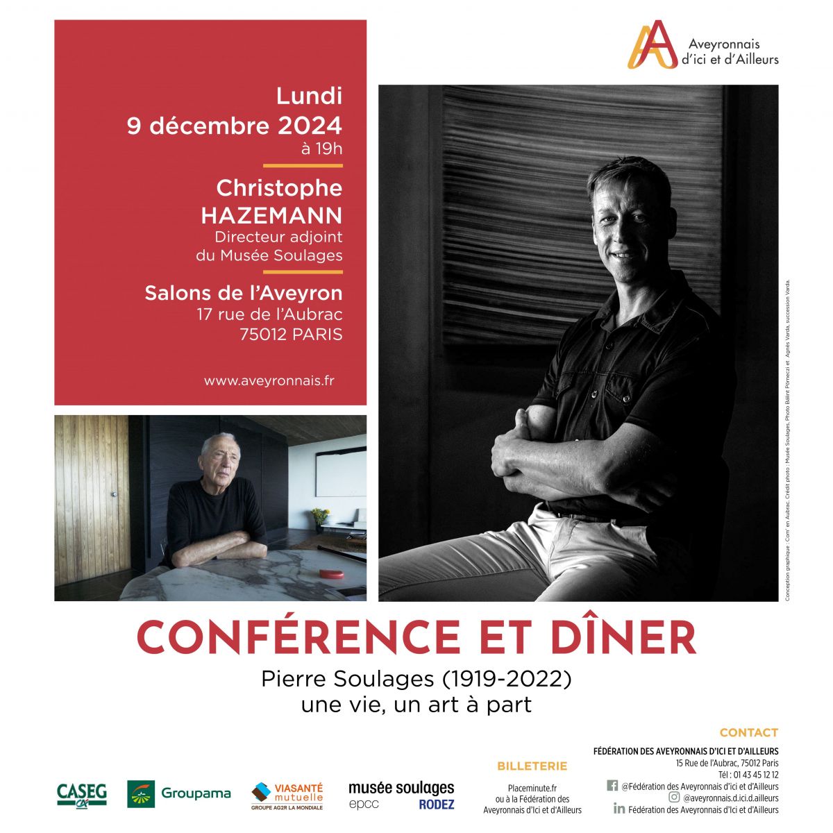 Conférence de Christophe HAZEMANN - Pierre Soulages (1919-2022) une vie, un art à part