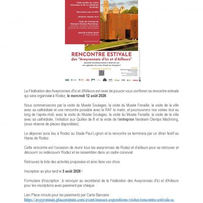 Rencontre estivale à Rodez